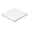 Royal White Glossy Baroque Ceramic Accent Tiles 6×6 (DC00347)
