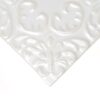 Royal White Glossy Baroque Ceramic Accent Tiles 6×6 (DC00347)