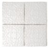 Royal White Glossy Baroque Ceramic Accent Tiles 6×6 (DC00347)