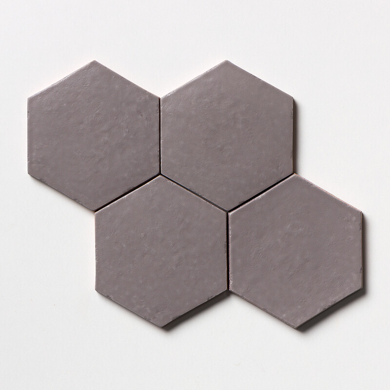 Olympos Matte Hexagon 5 Glazed Terracotta Tiles 5×5