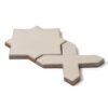 Seine Matte Star And Cross Pattern Glazed Terracotta Tiles 4×4 (DC00487)