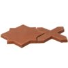 Hand Made Natural Star And Cross Pattern Terracotta Tiles 10×10 (DC00488)
