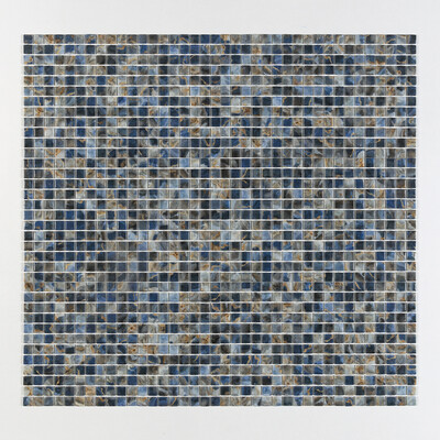 Ostrica Cilalı 1×1 Geri Dönüştürülmüş Cam Mozaikler 12 13/16×20 1/4