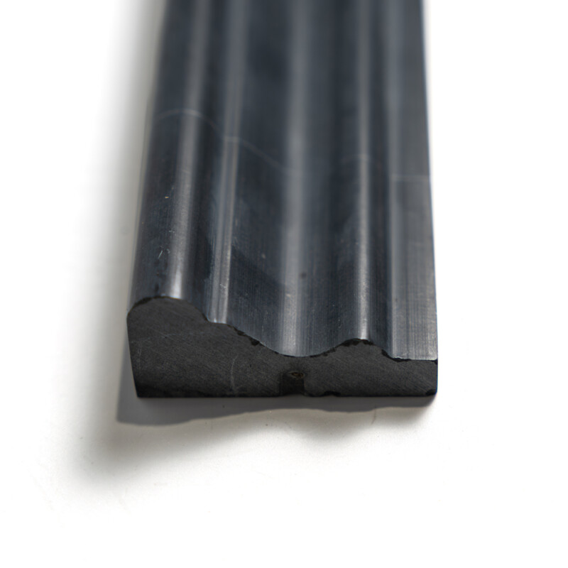 Black Honed Andorra Marble Moldings 2×12 (ML00519)