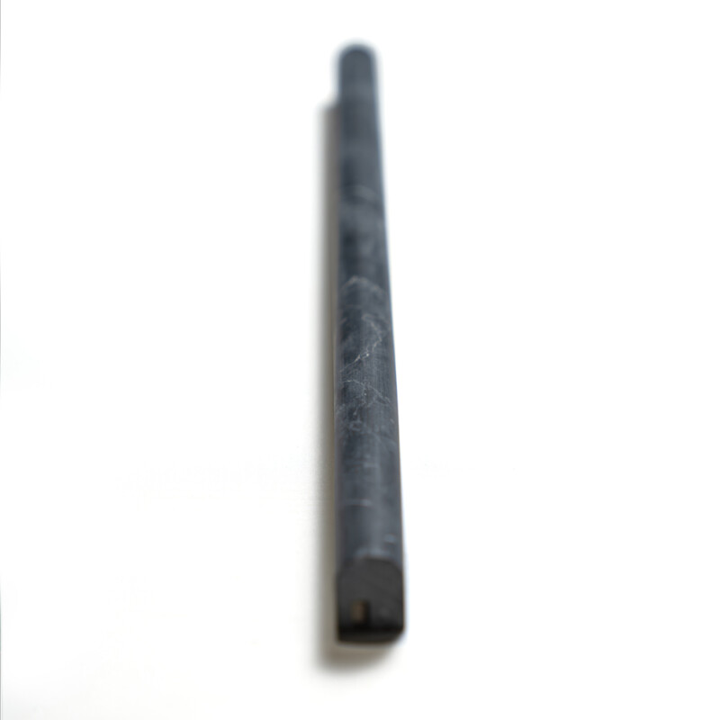 Black Honed Pencil Liner Marble Moldings 1/2×12