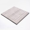 Silver Shadow Honed Thin Fluted Marble Accent Tiles 18×18