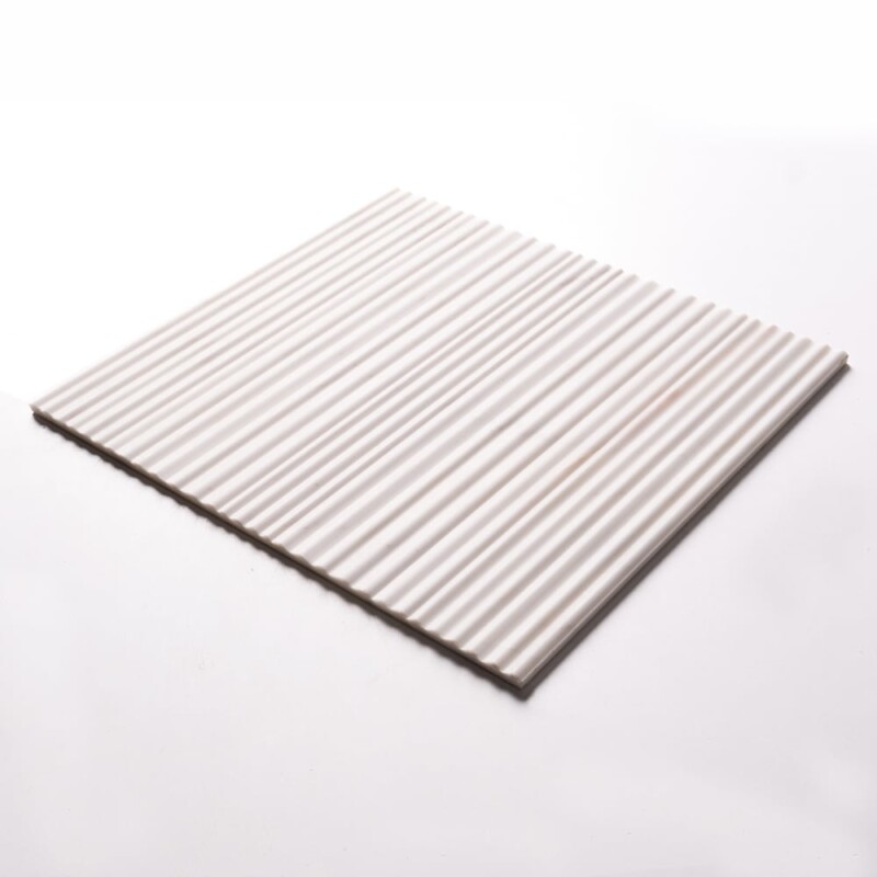 Calacatta Amber Honed Thin Fluted Marble Accent Tiles 18×18