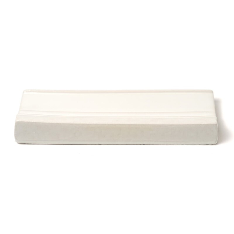 Marsala Bianco Glossy Ogee Trim Ceramic Moldings 2×6