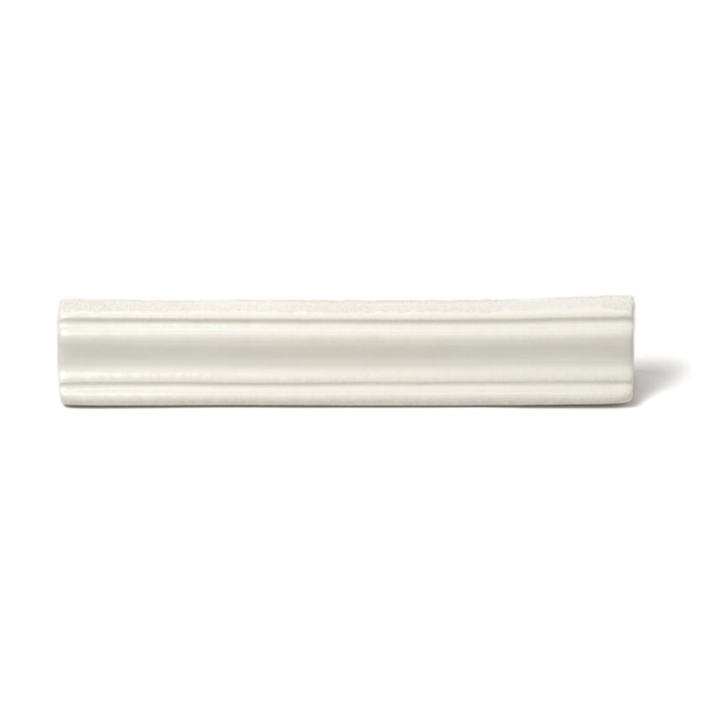 Marsala Bianco Glossy Finish Trim Ceramic Moldings 1×6