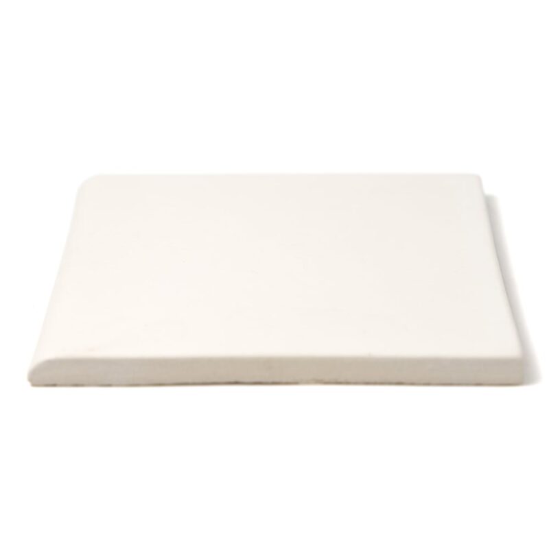Satin Cotton Matte Bullnose Ceramic Moldings 6×6 (ML80096)