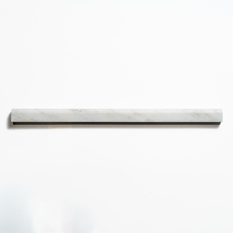 Calacatta Bella Honed Pencil Liner Marble Moldings 1/2×12