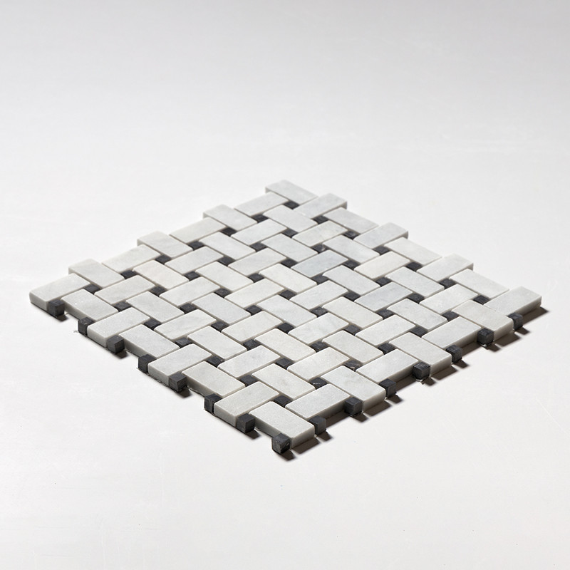 Avenza Honed Basket Weave Marble Mosaics 12×12