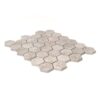 Silver Shadow Polished Hexagon Marble Mosaics 10 3/8×12 (MS01059)