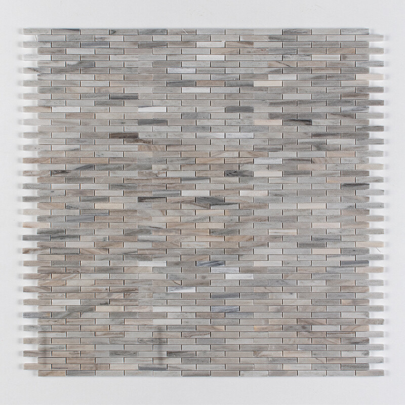 Skyline Polished 5/8×3 Marble Mosaics 12×12