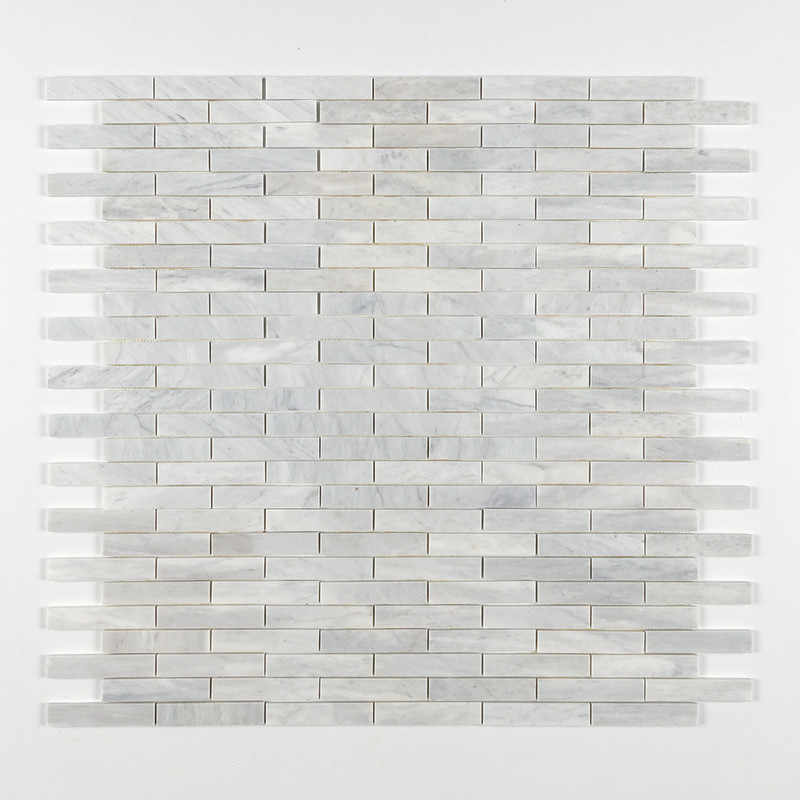 Avenza Honed 1 1/4×6 Marble Mosaics 12×12