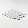 Avenza Honed 1 1/4×6 Marble Mosaics 12×12