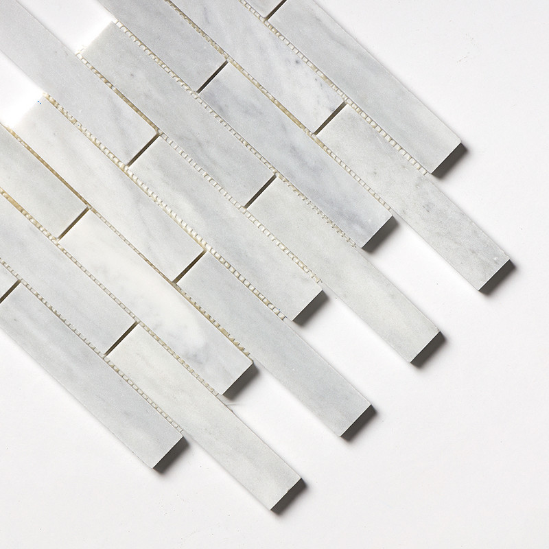 Avenza Honed 1 1/4×6 Marble Mosaics 12×12