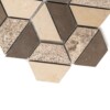 Auberge&heartsmere Textured 3d Hexagon Limestone Mosaics 10 3/8×12 (MS01265)