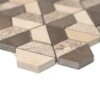 Auberge&heartsmere Textured 3d Hexagon Limestone Mosaics 10 3/8×12 (MS01265)