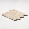 Cappuccino Polished Hexagon 2 Marble Mosaics 10 3/8×12