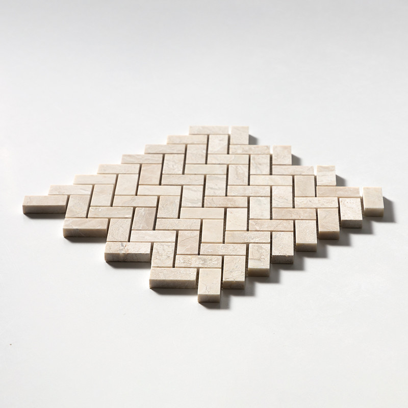 Diana Royal Honed Herringbone 1×2 Marble Mosaics 11×11