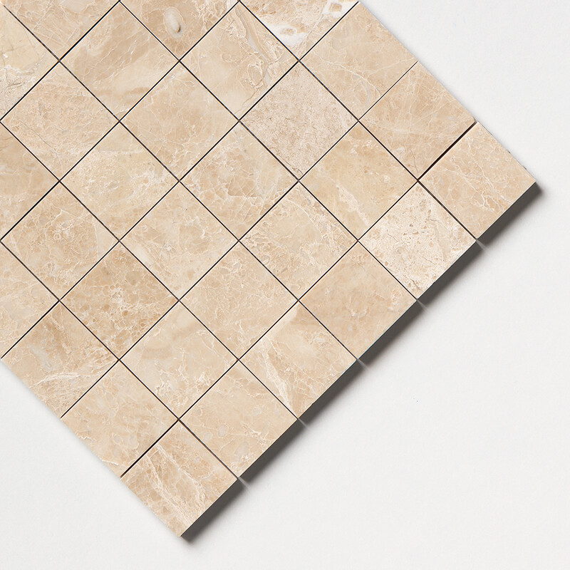 Cappuccino Polished 2×2 Marble Mosaics 12×12