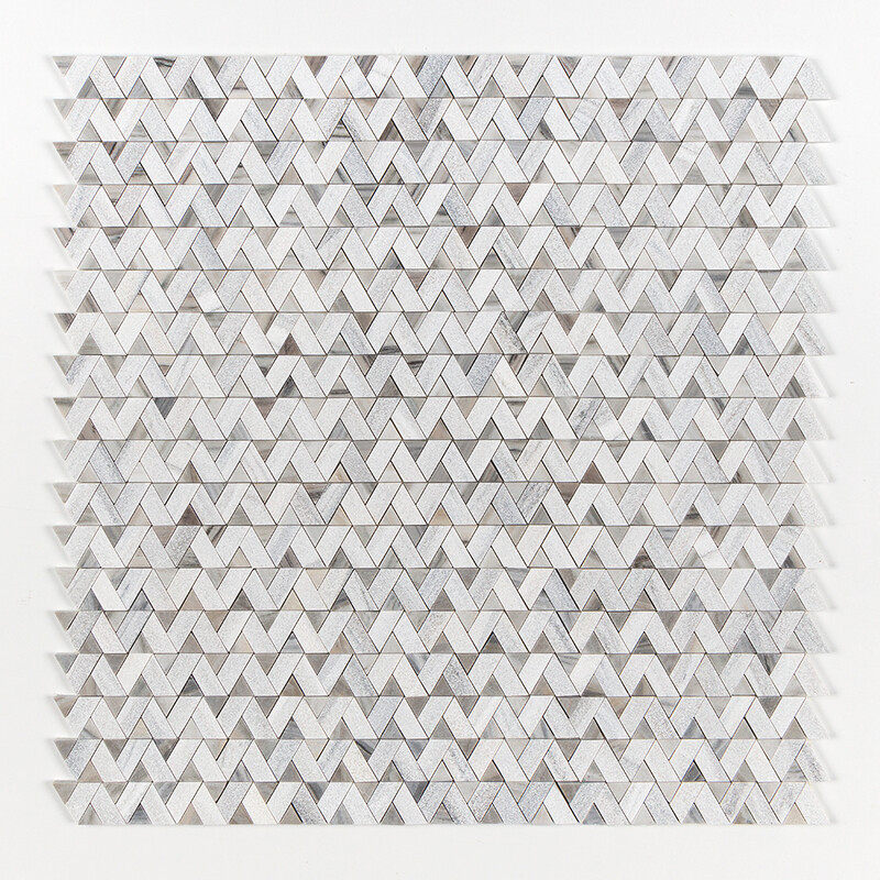 Skyline Multi Finish Monte Marble Mosaics 12 3/8×12 3/8