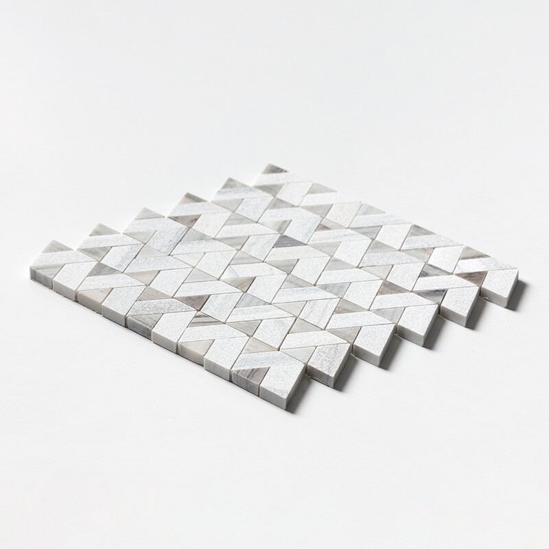 Skyline Multi Finish Monte Marble Mosaics 12 3/8×12 3/8