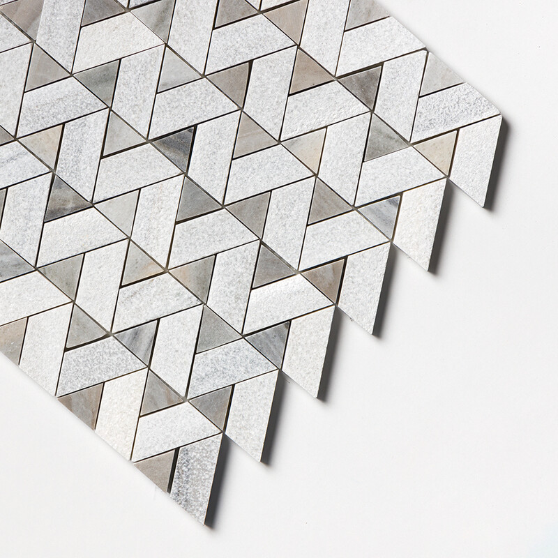 Skyline Multi Finish Monte Marble Mosaics 12 3/8×12 3/8