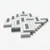 Verde Capri, Avalon Textured Herringbone 5/8×2 Marble Mosaics 12 1/8×13 3/8 (MS01660)