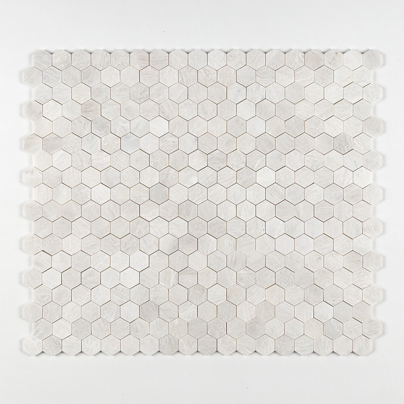 Iceberg Polished Hexagon Marble Mosaics 10 3/8×12