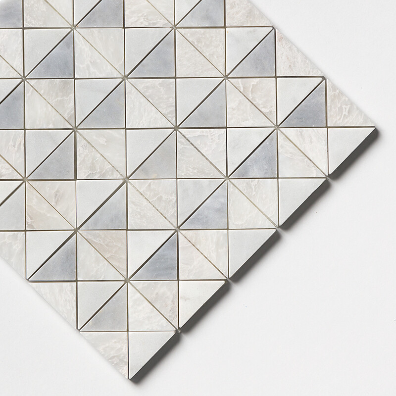 Iceberg, Avenza, Allure Multi Finish Devon Marble Mosaics 12 1/2×12 1/2