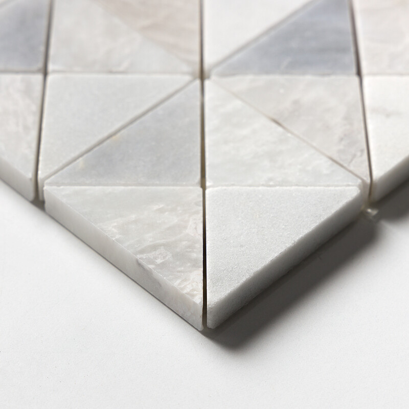 Iceberg, Avenza, Allure Multi Finish Devon Marble Mosaics 12 1/2×12 1/2