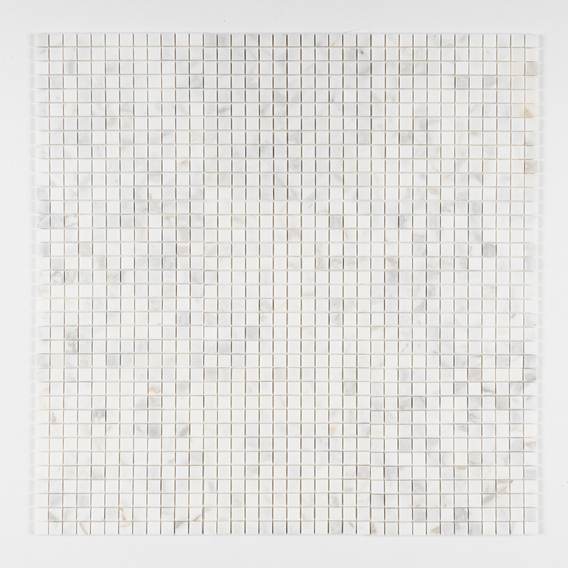 Calacatta Gold Royal Honed 1×1 Marble Mosaics 12×12