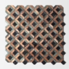 Verde Capri, Red Laguna, Black Honed Ella Marble Mosaics 11 5/16×11 5/16 (MS02083)