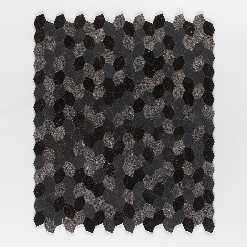 Belgium Blue Textura Autumn Leaf Limestone Mosaics 11 13/16×13 9/16