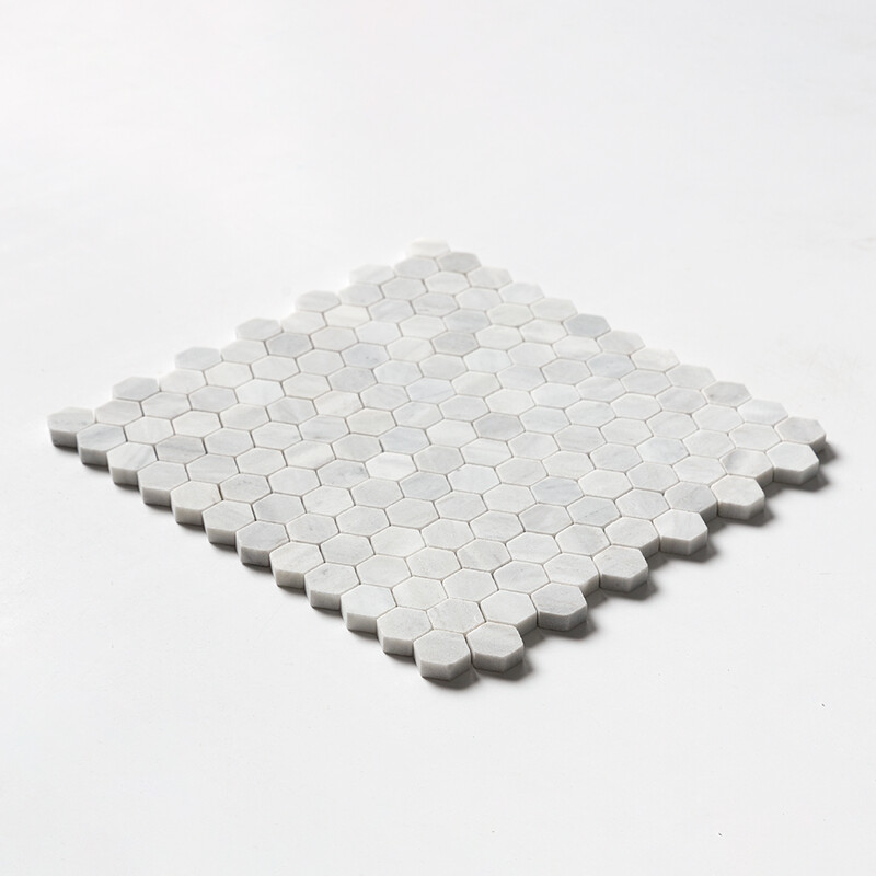 Avenza Honed Hexagon 1×1 Marble Mosaics 11 1/2×12 1/4