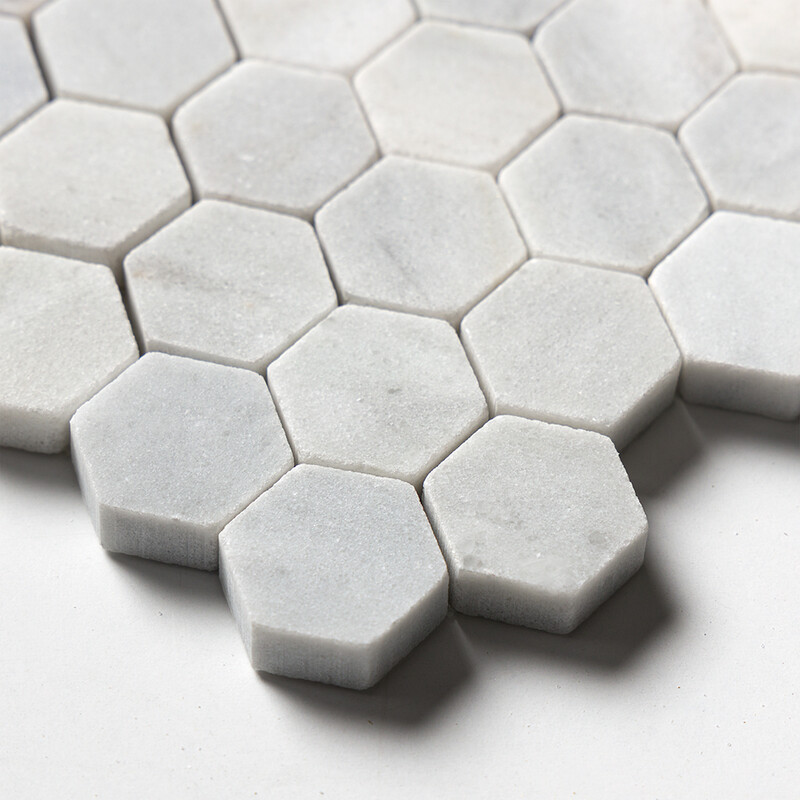 Avenza Honed Hexagon 1×1 Marble Mosaics 11 1/2×12 1/4