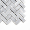 Allure Light Honed Herringbone 1×2 Marble Mosaics 11×11