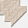 Diana Royal Honed Herringbone 5/8×3 Marble Mosaics 10 7/16×12 13/16