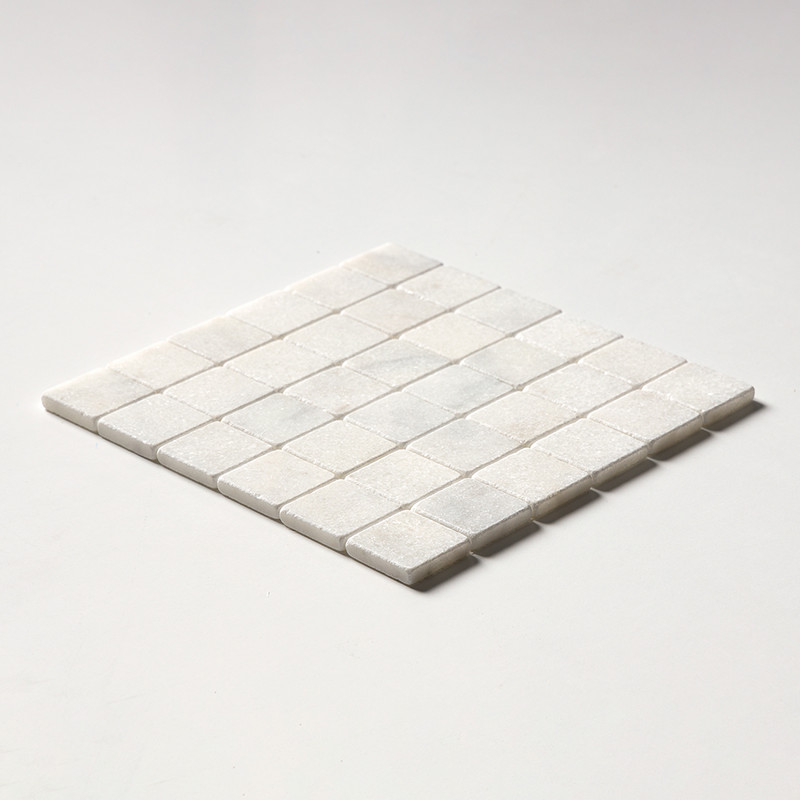 Glacier Tumbled 2×2 Marble Mosaics 12×12