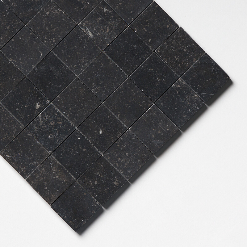 Belgium Blue Honed 2×2 Limestone Mosaics 12×12