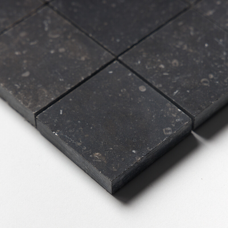 Belgium Blue Honed 2×2 Limestone Mosaics 12×12