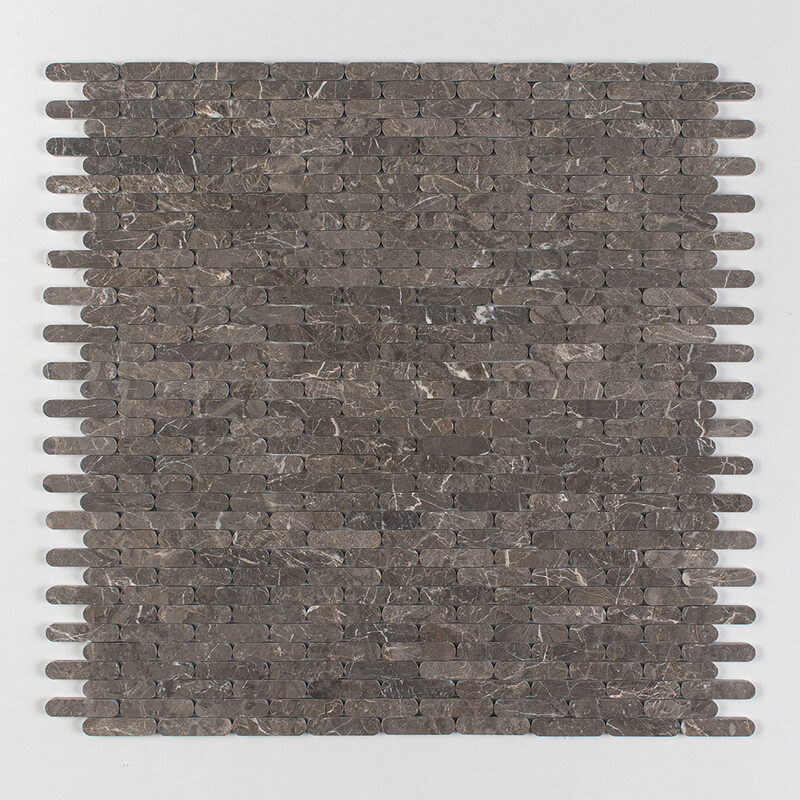 Gümüş Damla Honlanmış Hap Mermer Mozaikler 12×12
