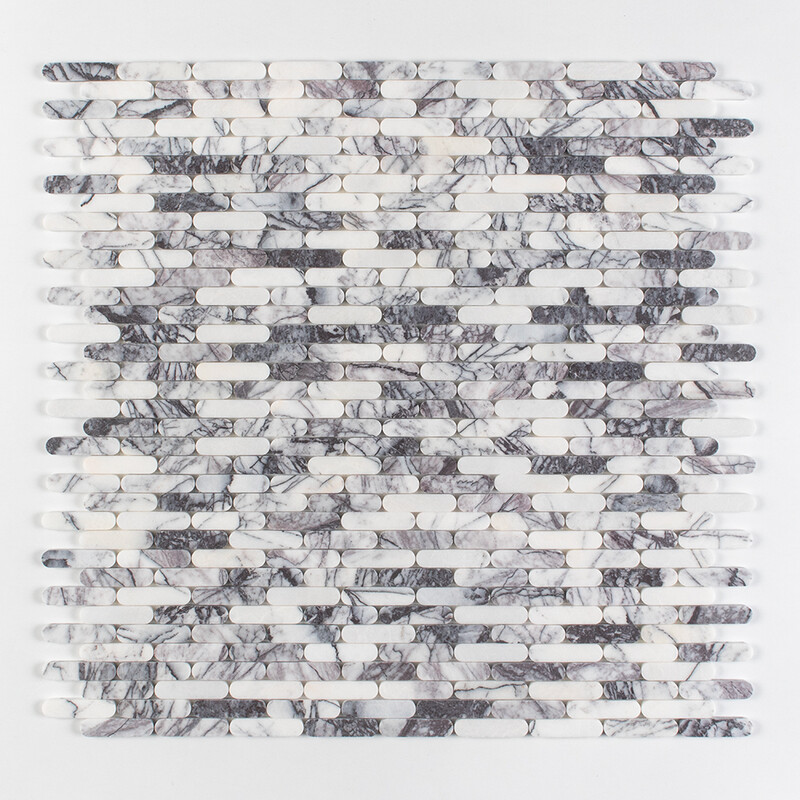 Lilac Honed Pill Marble Mosaics 12×12