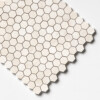 Delano Honed Hexagon 1×1 Marble Mosaics 12×12