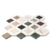 Multicolor Honed Louna Marble Mosaics 12 5/8×12 5/8 (MS02677)