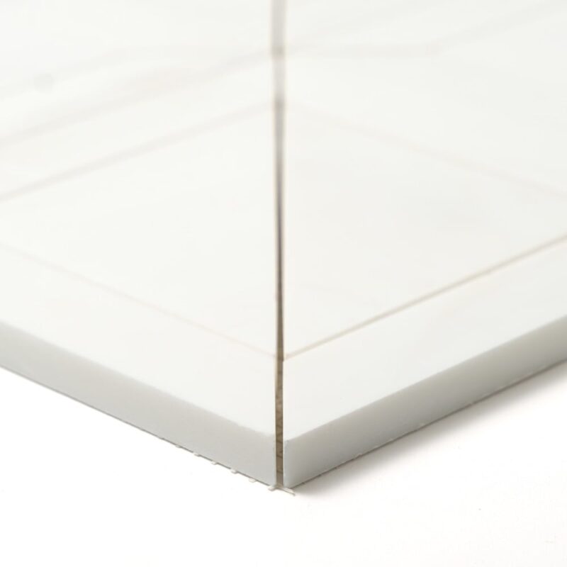 Snow White Honed York Marble Mosaics 11 15/16×11 15/16 (MS02716)