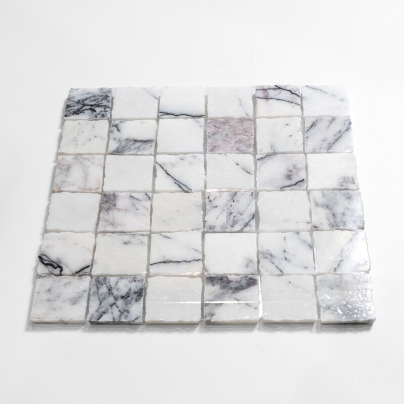 Lilac Honed Hand Clipped Marble Mosaics 12×12