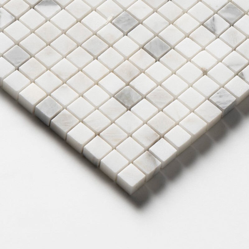 Calacatta Gold Honed 5/8×5/8 Marble Mosaics 12×12